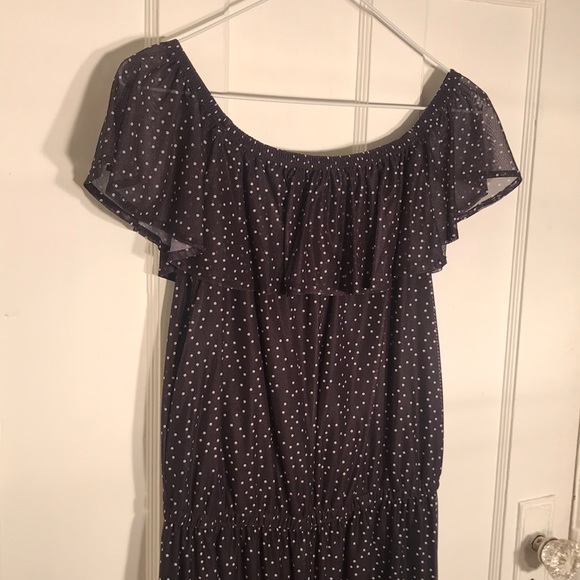 Off shoulder mesh jumpsuit - Picture 4 of 4